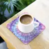 Spiraal - Tie dye - Pasteltinten onderzetter kurk middel -sfeer5