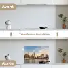 Skyline - New York - Brug - Wolkenkrabbers keuken achterwand spatscherm klein -voor_na_FR