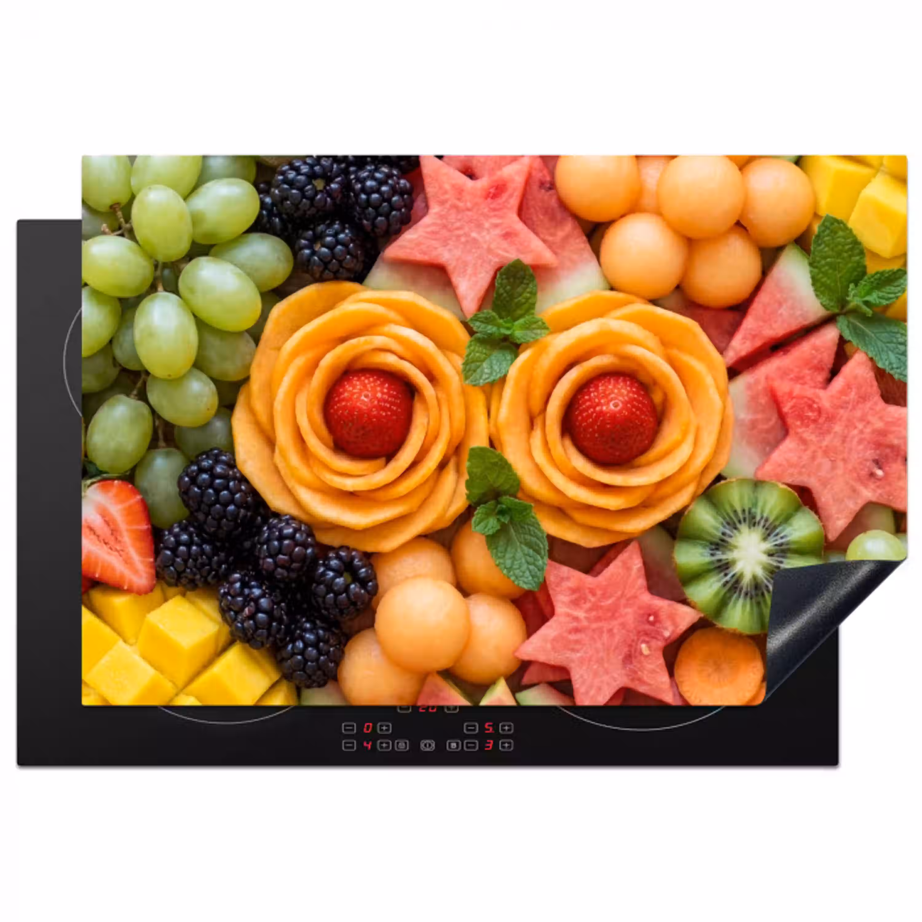 Fruit - Variatie - Kleurrijk - Vers - Eten Inductie beschermer vinyl 3mm klein -3d