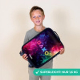 Controller - Symbolen - Neon Kinderkoffer - Zwart klein -sfeer4_DE