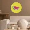 Fruit - Watermeloen - Geel Akoestische PET Vilt - Rond klein -sfeer1
