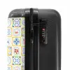 Italiaanse tegel print geel NBS - Handbagage koffer - Volwassenen Unisex middel -slot