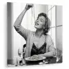 Vrouw - Spaghetti - Zwart - Wit plexiglas 5mm klein -zzzproduct_nieuw