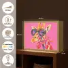 Giraf - Roze - Bril - Sjaal Light Box met batterij (Wandlamp) middel -USP_websiteoverzichtNL