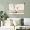 Wilde dieren - Safari - Watercolor - Luchtballon Wandkleed katoen klein -sfeer7