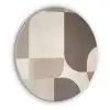 Geometrisch - Geweven structuur - Modern Akoestische PET Vilt - Rond klein -3d
