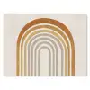 Minimalistisch - Boog - Lijnen - Beige muismat rubber klein -3d