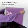 Follow your dreams - Paars - Penseeltextuur Inductie beschemer met haakjes klein -ky-ophangen-nl