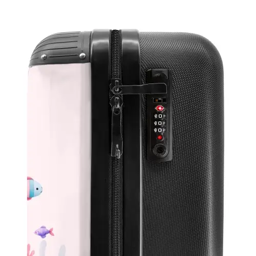 Violet vinnen Koffer - NBS - Handbagage middel -slot
