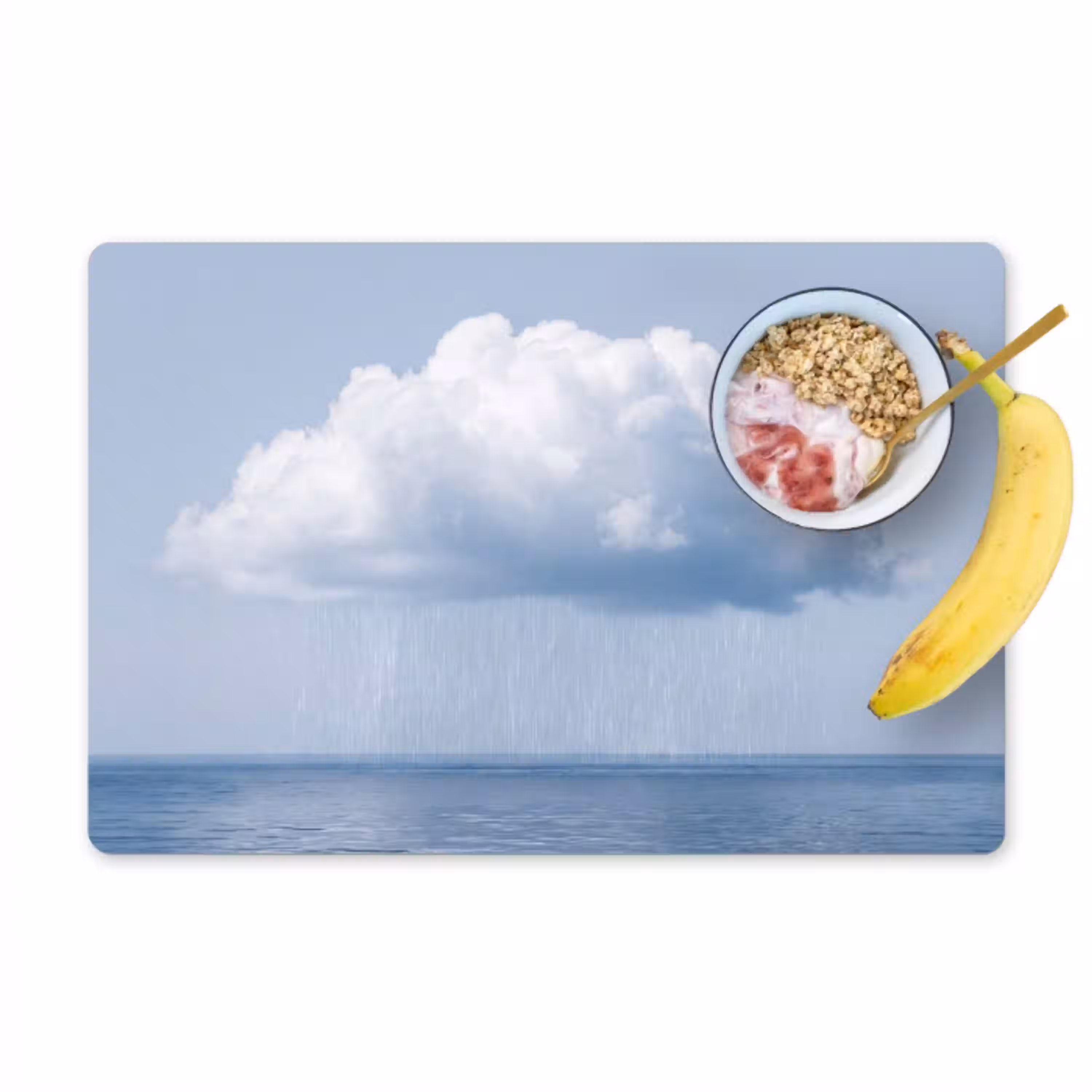 Wolk - Regen - Natuur Placemat vinyl groot -zzzproduct_Kitchenyeah-website