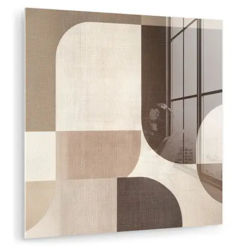 Geometrisch - Geweven structuur - Modern plexiglas 5mm klein -zzzproduct_nieuw