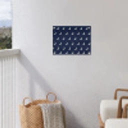 Patroon - Manen - Blauw tuinposter los doek klein 239 -sfeer8