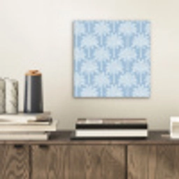 Palmboom - Modern - Blauw aluminium wit klein 46 -sfeer1