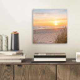 Zonsondergang - Duinen - Zee aluminium wit klein -sfeer1
