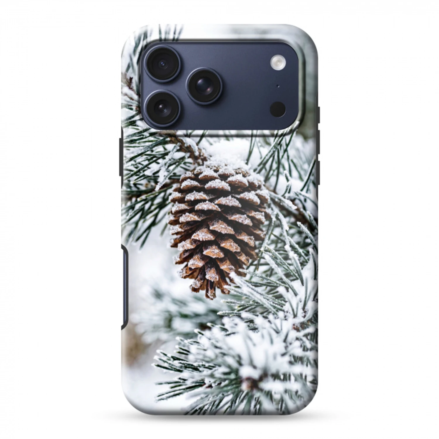 Dennenappel - Tak - Sneeuw - Winter - Sfeervol Toughcase MagSafe Apple iPhone 17 Pro Max klein -3d