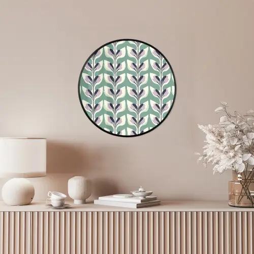 Retro - Modern - Groen Fotolijst rond zonder passe partout klein 856 -sfeer3