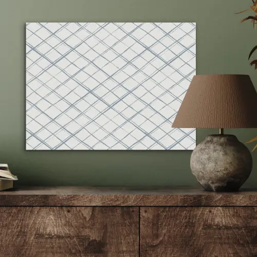 Raster - Blauw - Patroon PET vilt klein 837 -sfeer2