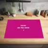 Focus - Smiley - Roze Inductie beschermer vinyl 3mm klein -sfeer5
