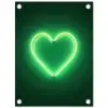 Neon - Groen - Licht tuinposter los doek klein -3d