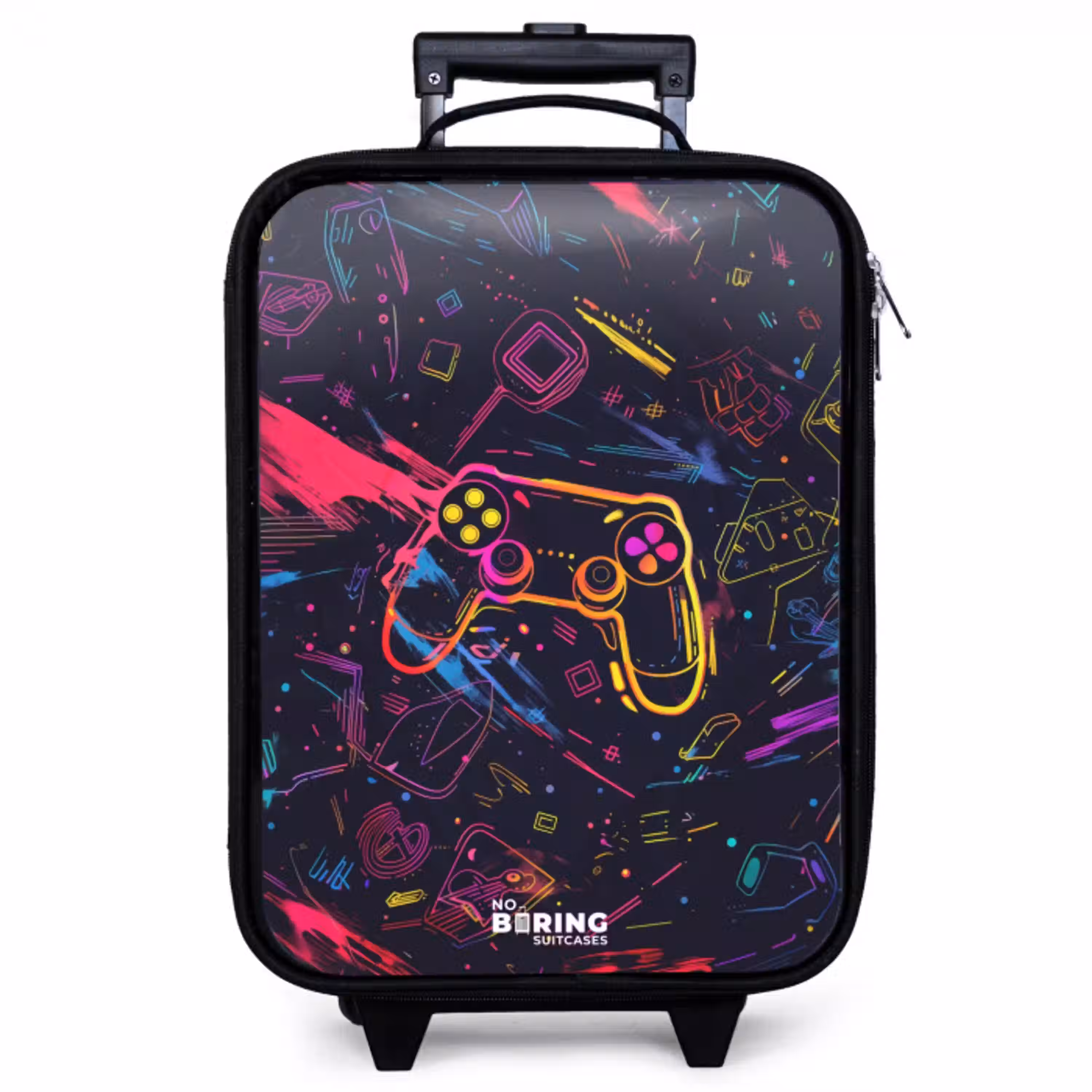Gamerwereld in neonstijl Kinderkoffer - Zwart klein -zzz_website3d