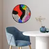 Abstract - Vormen - Kleuren - Stippen Fotolijst rond zonder passe partout klein -sfeer2