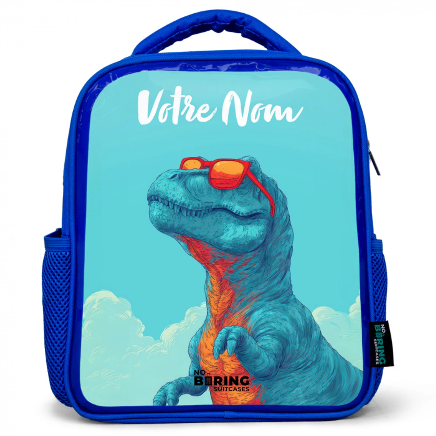 Dino - Zonnebril - Blauw Kinderrugzak - Blauw middel -3d