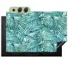 Palmbladeren - Sierlijk - Blauw - Groen Inductie beschemer met haakjes klein 777 -3d