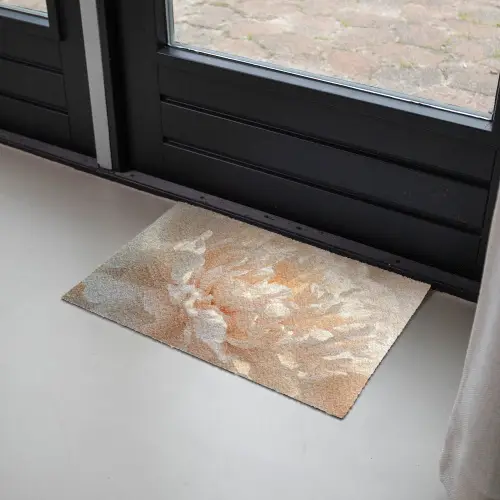 Close up - Pioenroos - Lichtroze Deurmat klein -sfeer2