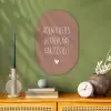 Spreuken - Adem kusjes in en blaas hartjes uit - Quotes Wandcirkel Ovaal Forex klein -sfeer2