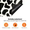 Dierenpatroon - Vlekken - Zwart - Wit Inductie beschermer vinyl 3mm klein 276 -zzzzzzz-td-onderkant
