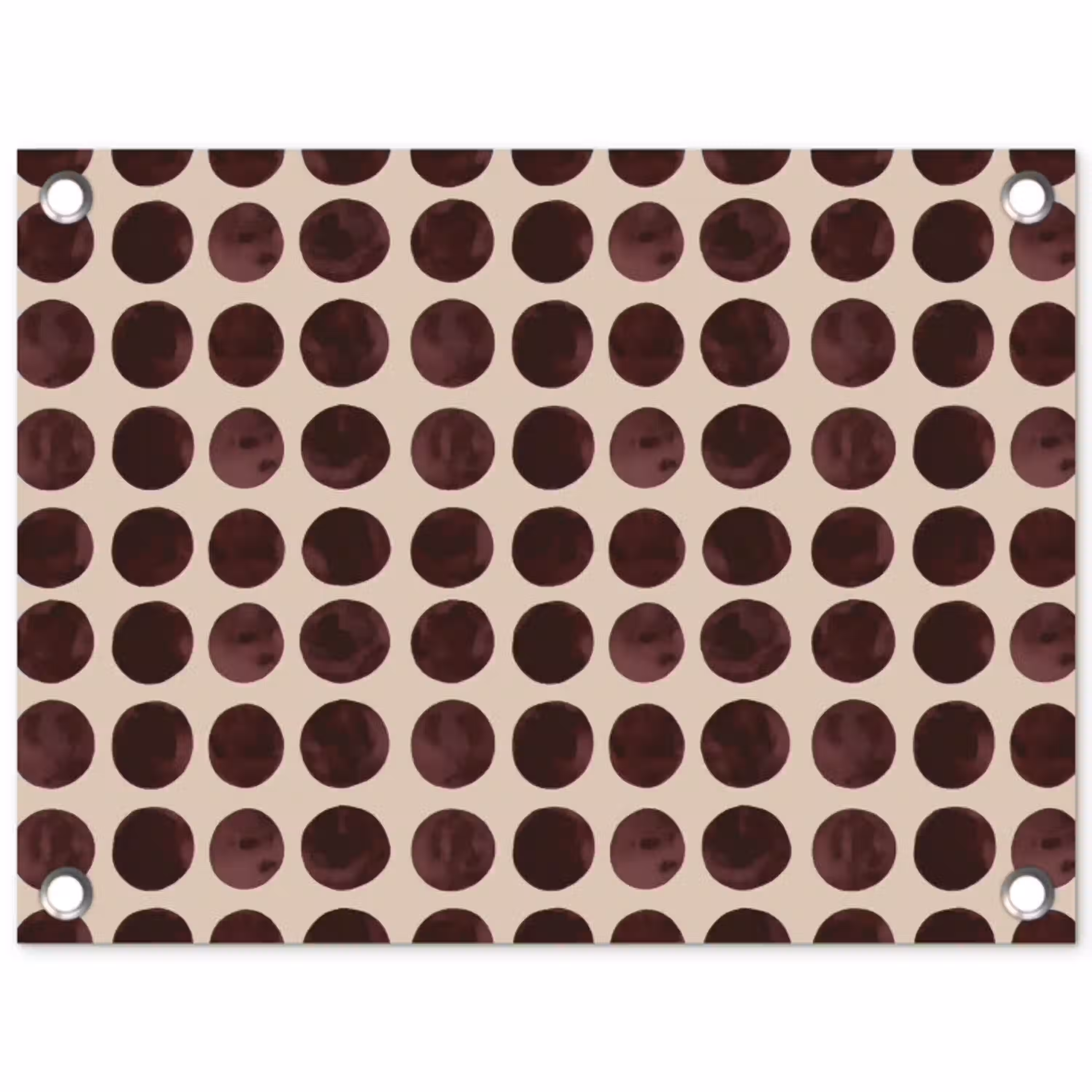 Stippen - Patroon - Bruin tuinposter los doek klein 239 -3d