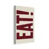 Red - Eten - Vintage - Decoratie aluminium wit klein -3d
