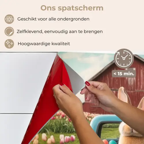 Konijn - Boerderij - Eieren keuken achterwand spatscherm klein -spatscherm_NL