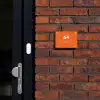 Oranje - Modern Naambord Rechthoek middel -sfeer1-rechthoek-S