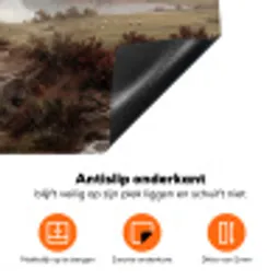 Berglandschap - Meer - Bergen - Vallei - Klassiek Inductie beschermer vinyl 3mm klein -zzzzzzz-td-onderkant