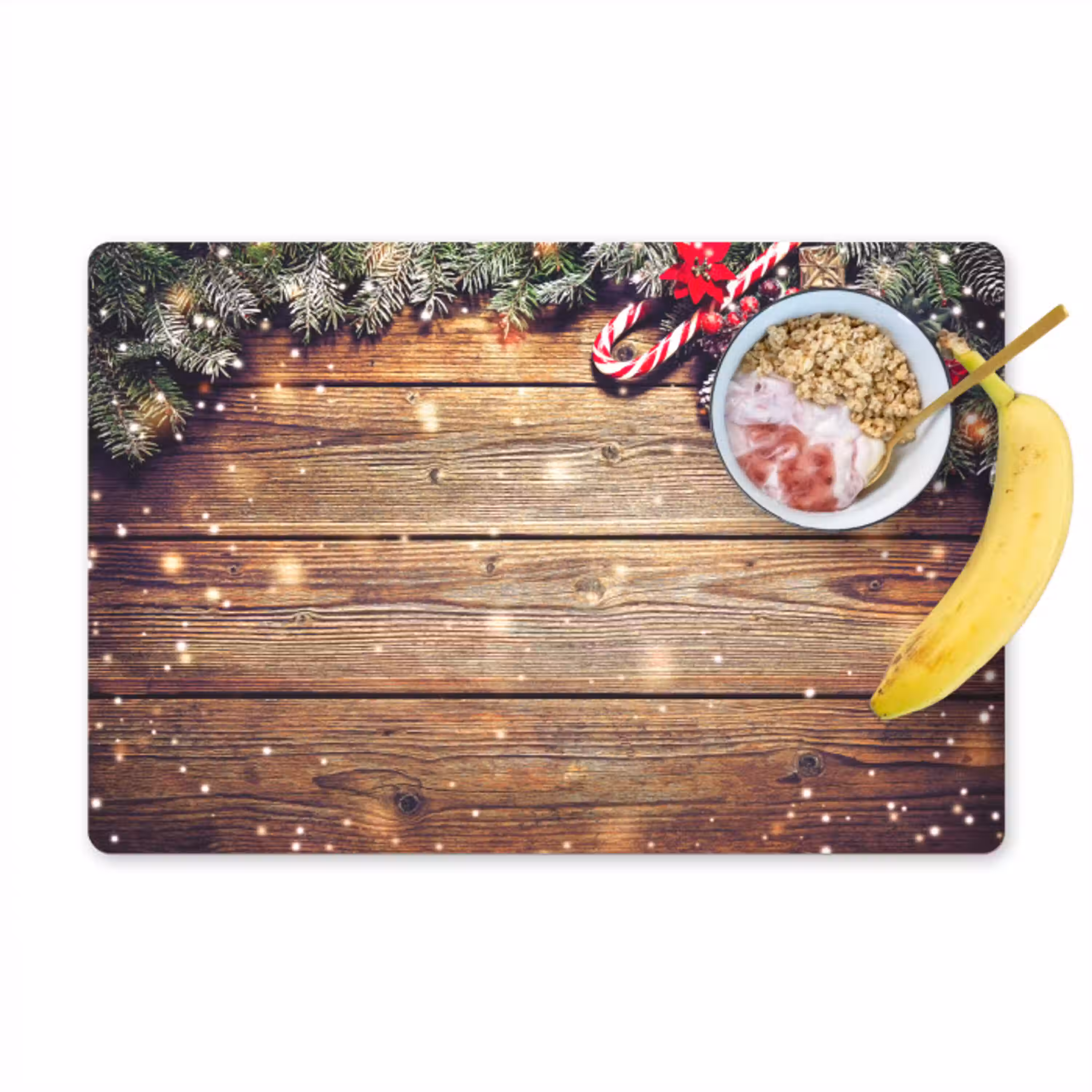 Dennentak - Zuurstok - Kerst - Stilleven Placemat vinyl groot -zzzproduct_Kitchenyeah-website
