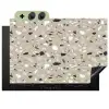 Terrazzo - Patroon - Groen Inductie beschemer met haakjes klein 777 -3d