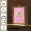 Lolly - Roze - Snoep - Zoet Light Box met kabel (Tafellamp) klein -USP_NL
