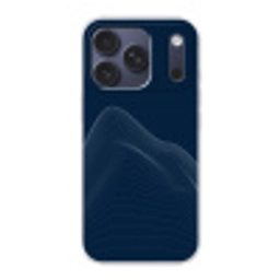 Lijnen - Abstract - Blauw - Wit Telefoonhoesje iPhone 17 Pro klein -3d
