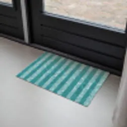 Zwembad - Strepen - Groen Deurmat klein 898 -sfeer2