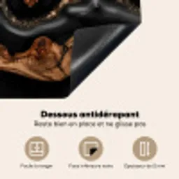 Rivieren van Hout en Hars Inductie beschermer vinyl 3mm middel -usfeer4_FR