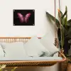 Vlinder - Fuchsia - Grafisch tuinposter los doek klein -sfeer7