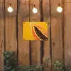 Papaja - Oranje - Topisch tuinposter los doek klein -sfeer1