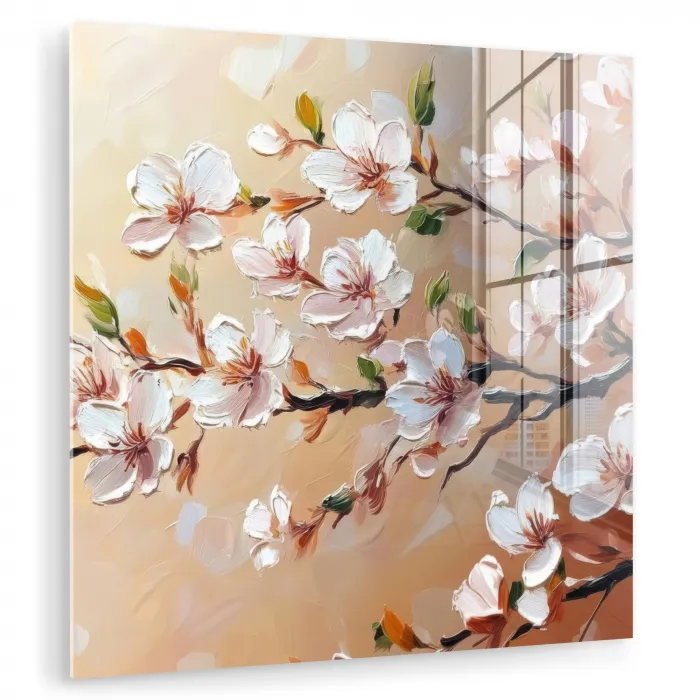 Bloesemtakken - Schilderachtig - Roze plexiglas 5mm klein -zzzproduct_nieuw