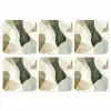 Japandi - Abstract - Groen onderzetter kurk middel -3d
