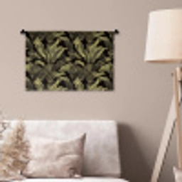 Botanisch - Bladeren - Groen Wandkleed katoen klein 269 -sfeer4