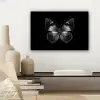 Vlinder - Grijs - Mysterieus canvas 2cm klein -sfeer6