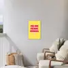Geel - Valentijn - Tekst Tuinposter op houten frame 2 cm dik klein -sfeer1