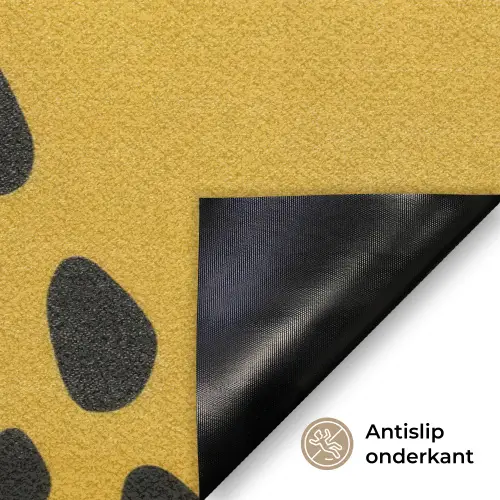 Cheetah - Illustratie - Geel Deurmat klein -antislip_NL