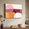 Vormen - Abstract - Kleurrijk Textielframe zwart klein -sfeer3